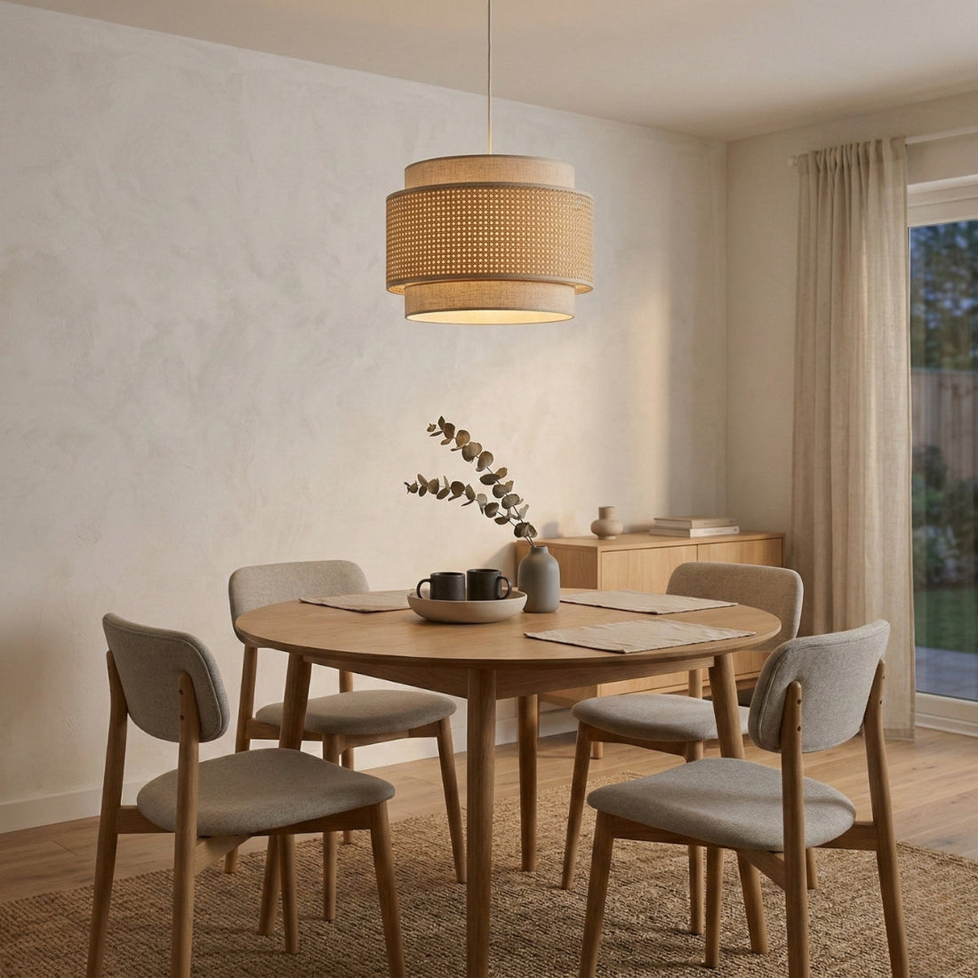 Well Balanced Lighting for the Dining Area