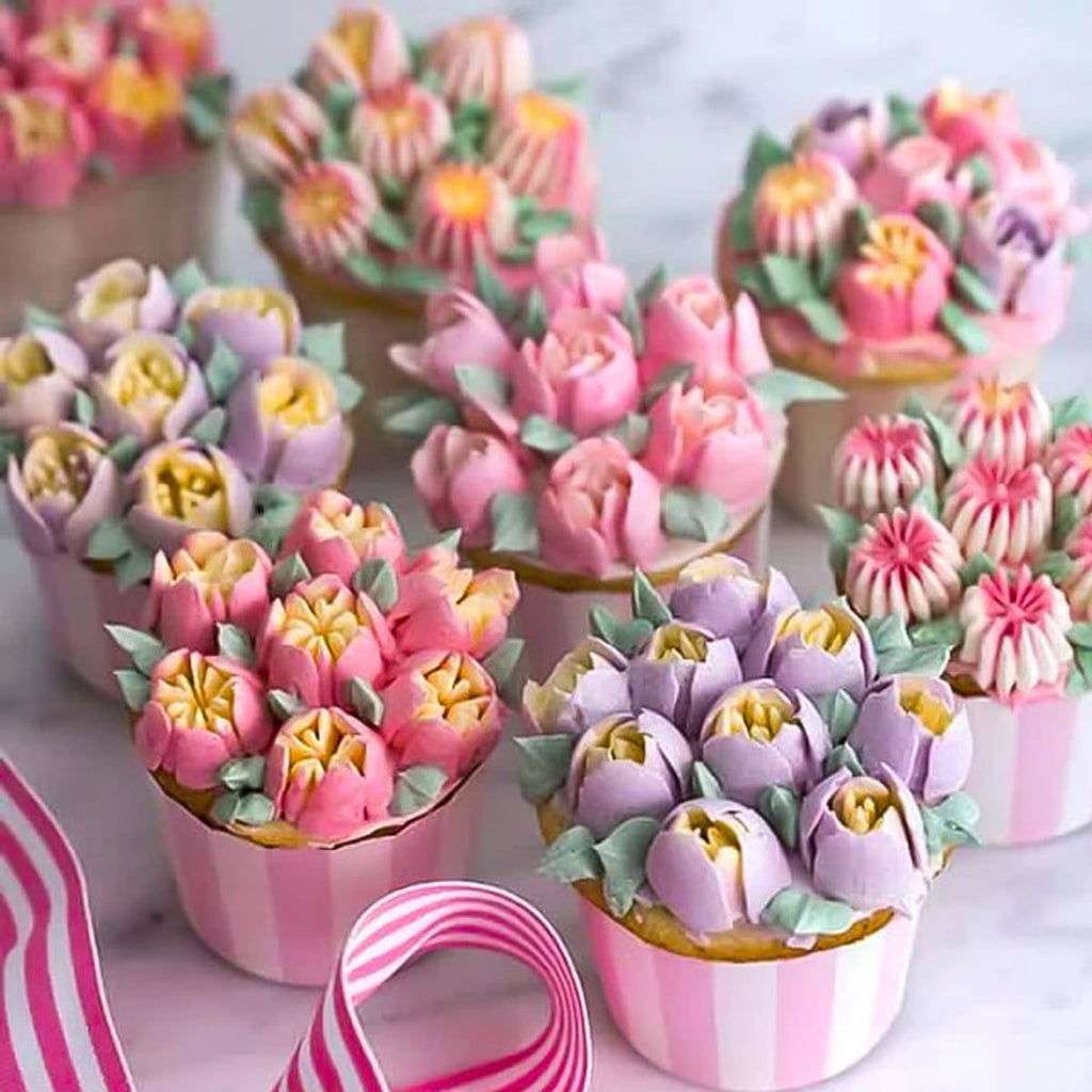 14-piece cake piping nozzle set
