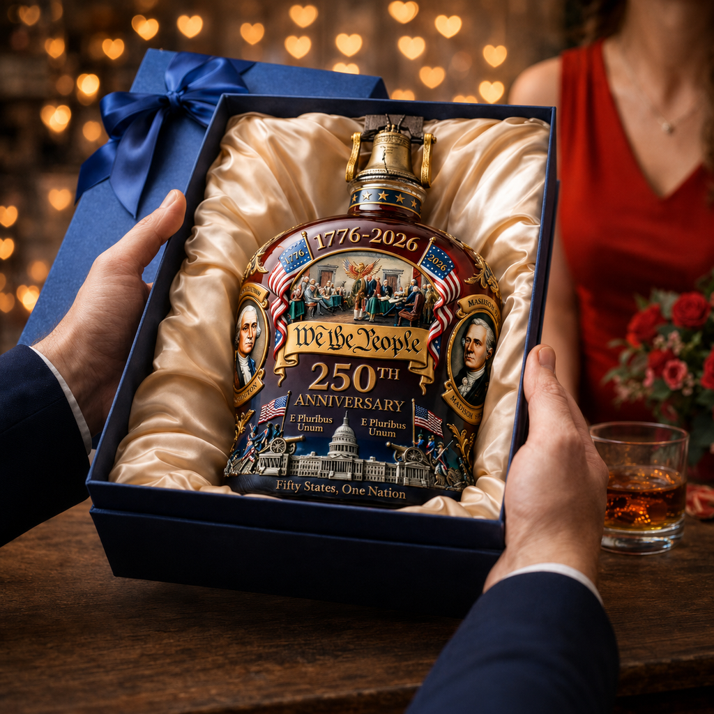 250th anniversary commemorative whiskey decanter