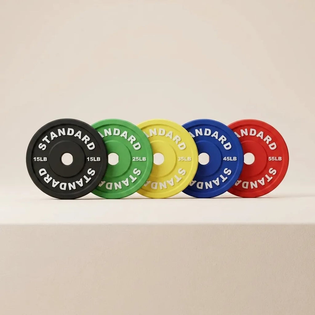 5-piece weightlifting plate drinks coasters with stand