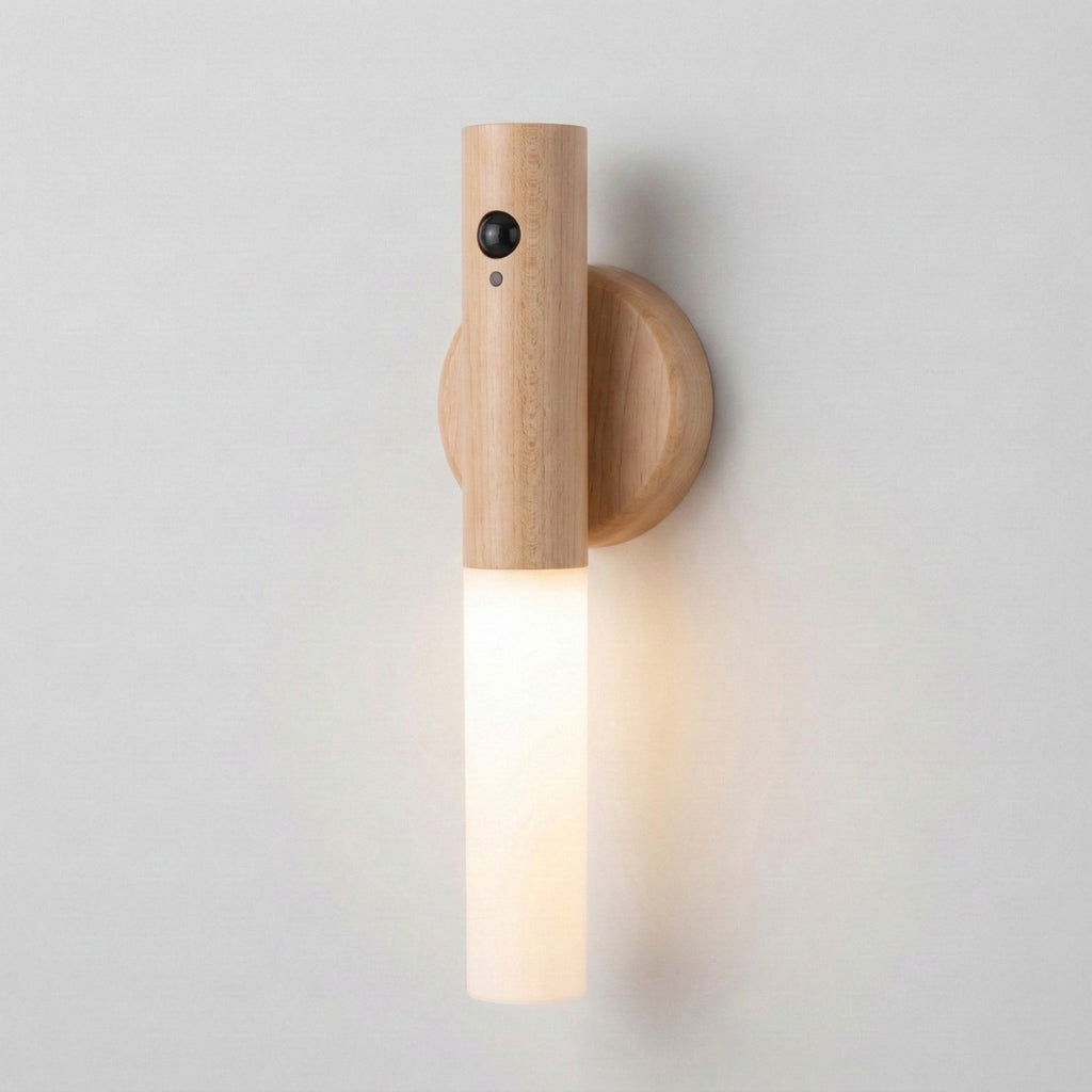 Modern Motion Sensor Cylindrical Wall Light
