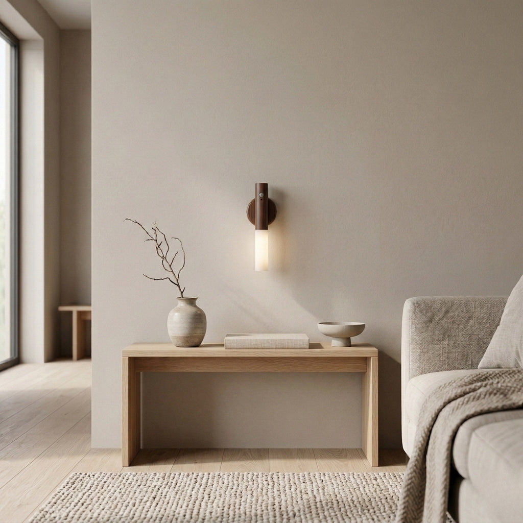 Modern Motion Sensor Cylindrical Wall Light