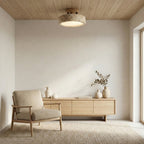 Monta Circular Travertine LED Japandi Light