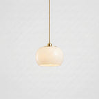 Round Globe Minimalist Glass Pendant Light