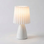 Scandinavian Ceramic Pleated Table Lamp