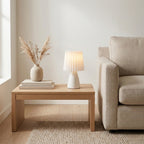 Scandinavian Ceramic Pleated Table Lamp