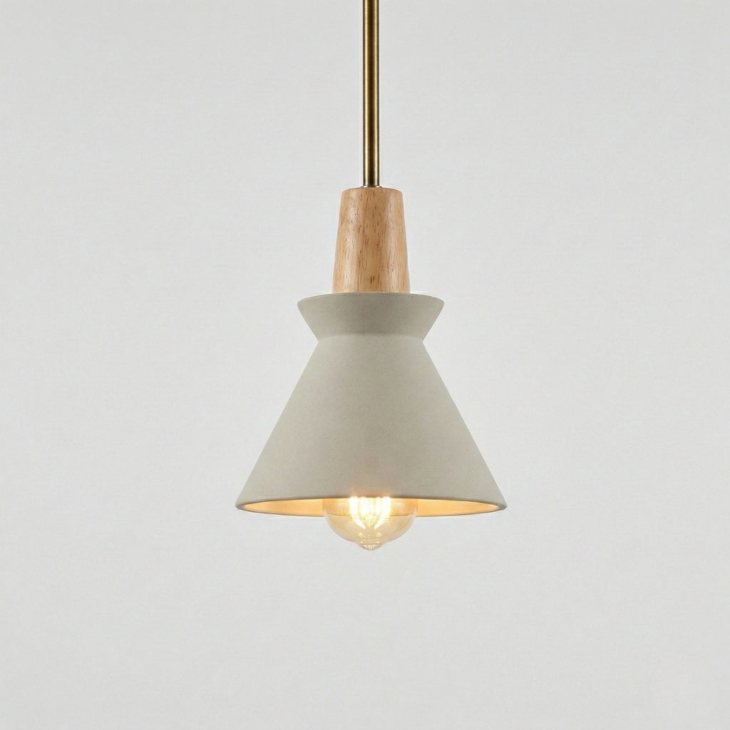 Scandinavian Conical Cement Pendant Light