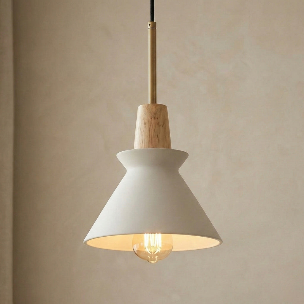 Scandinavian Conical Cement Pendant Light