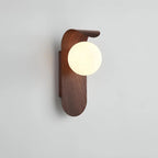 Monta Wood Accent Globe Wall Sconce LED 1 Light