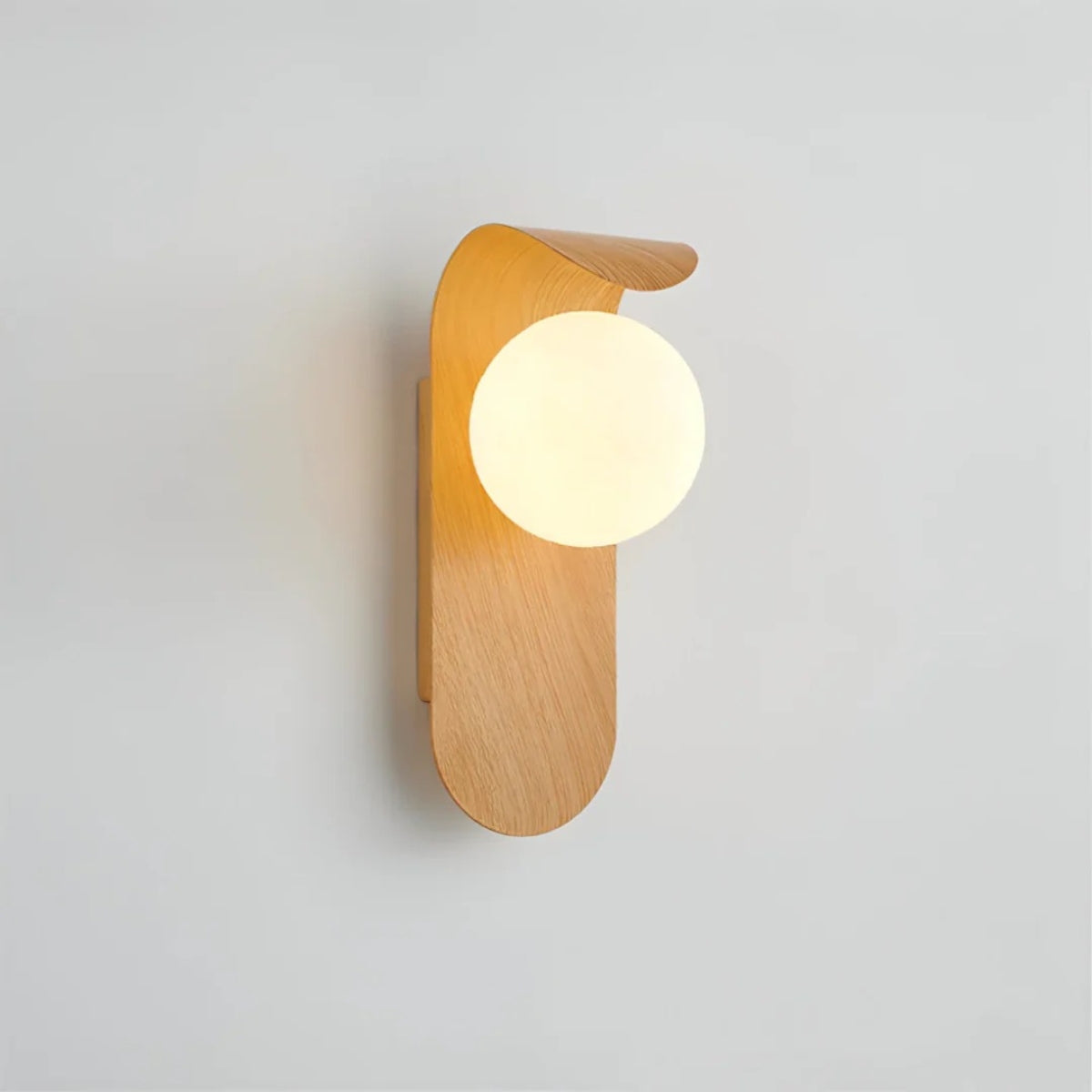 Monta Wood Accent Globe Wall Sconce LED 1 Light