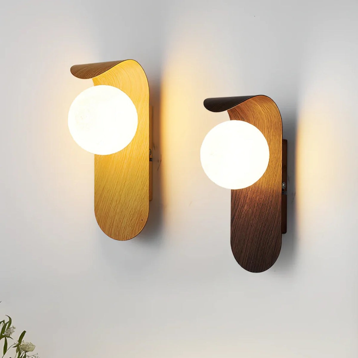 Monta Wood Accent Globe Wall Sconce LED 1 Light