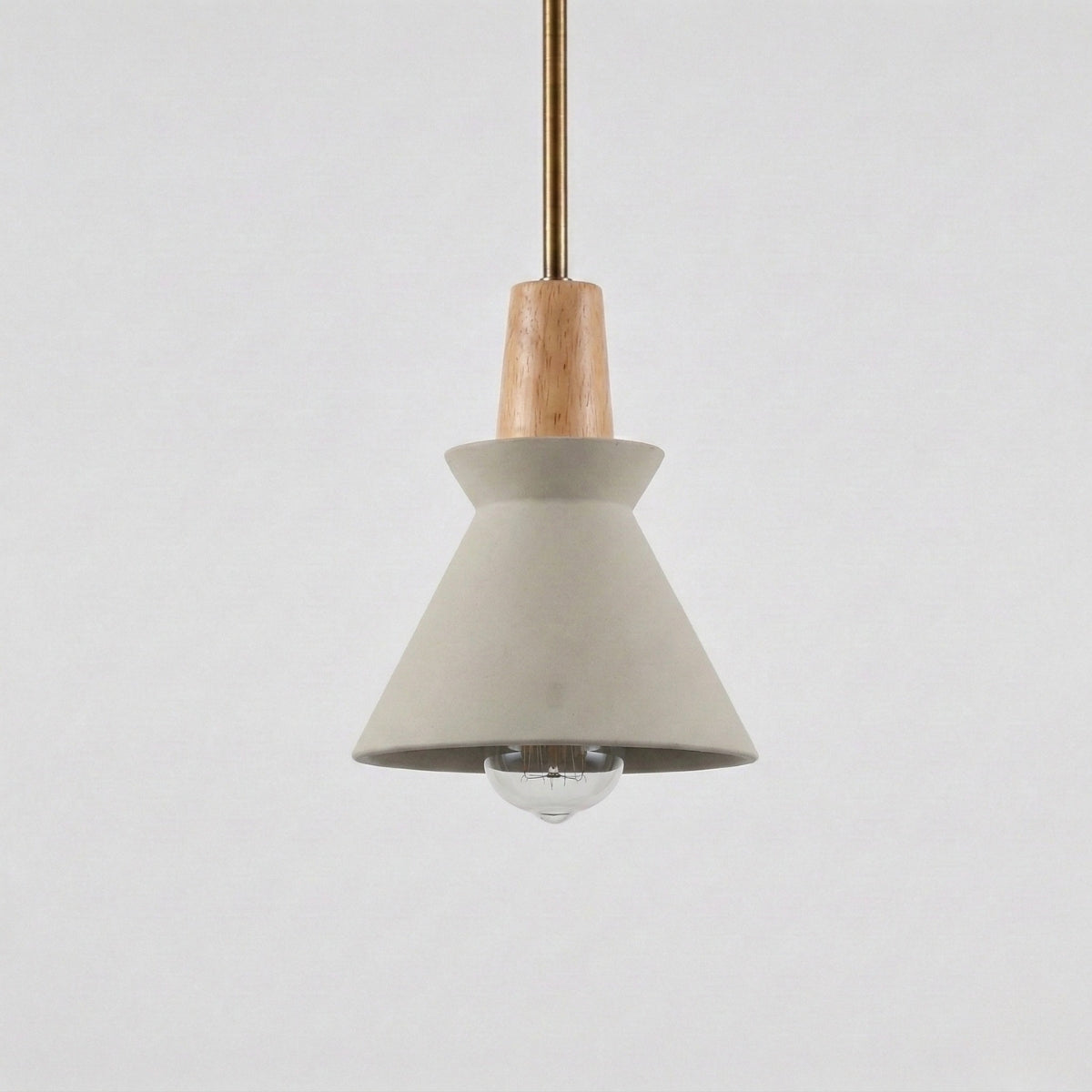 Scandinavian Conical Cement Pendant Light