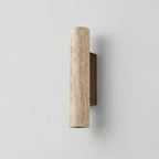 Vertical Minimalist Travertine Wall Lamp
