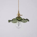 Vintage Flower Glass Pendant Light