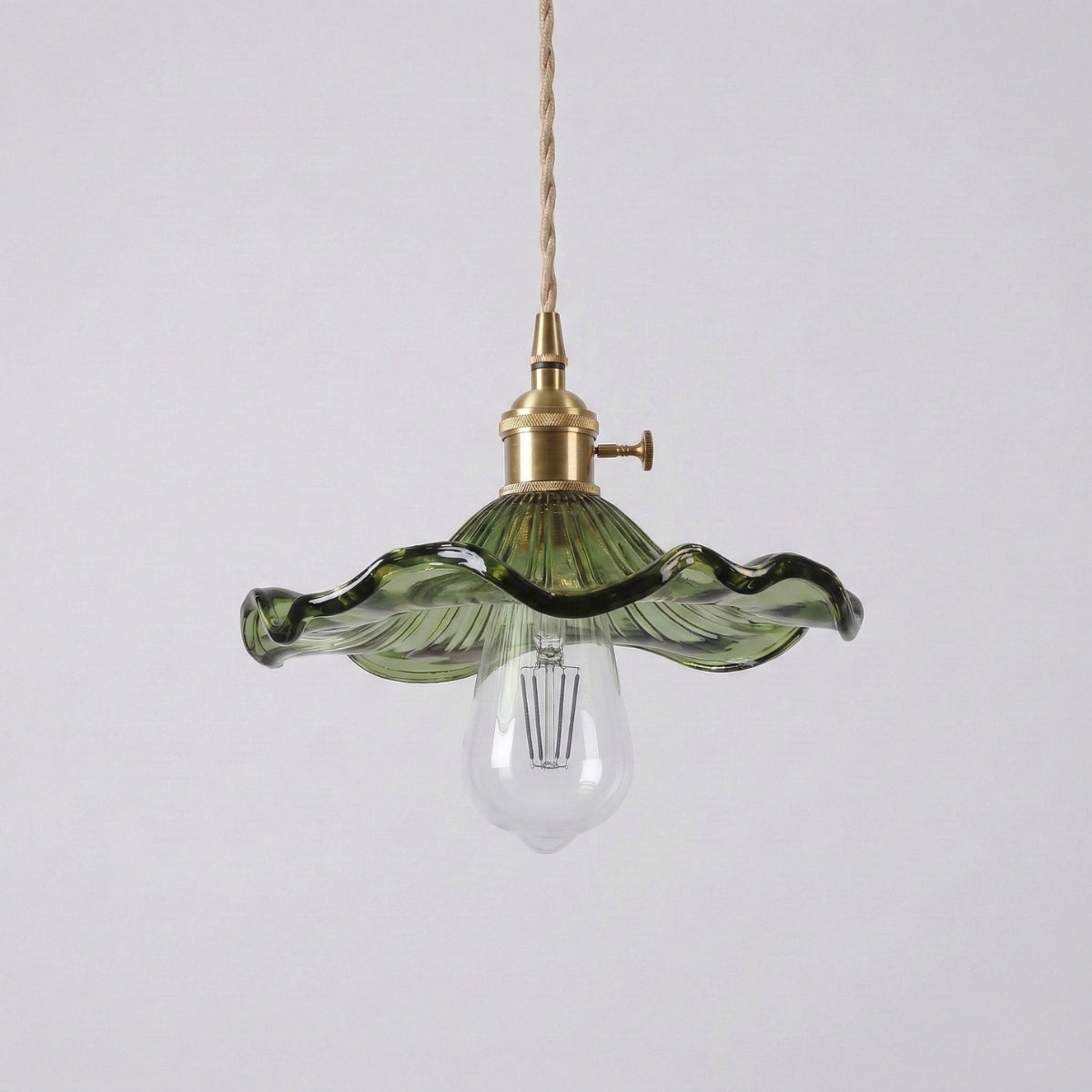 Vintage Flower Glass Pendant Light