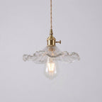 Vintage Flower Glass Pendant Light