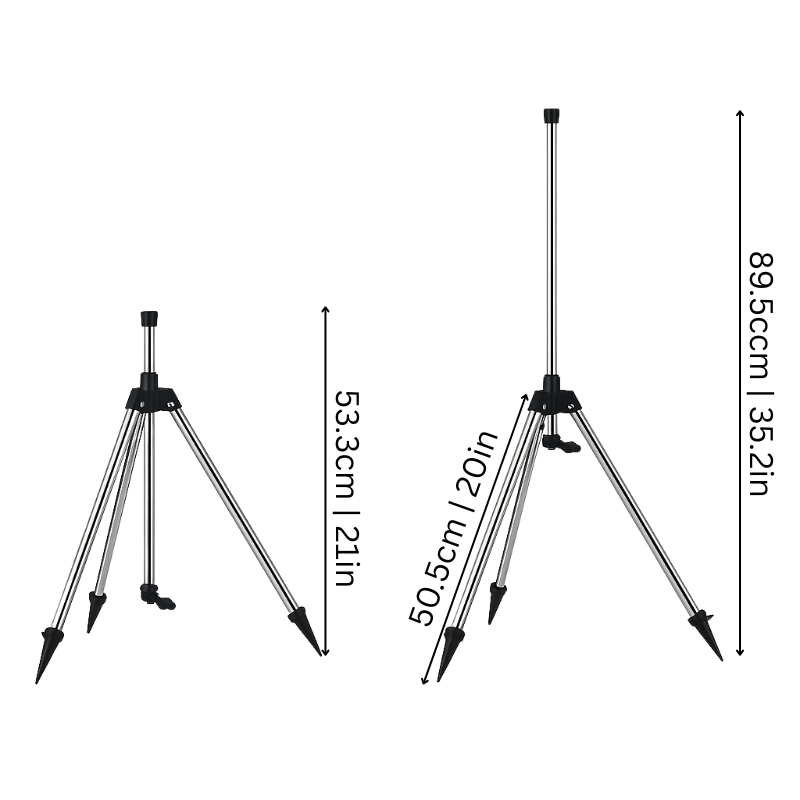 adjustable tripod garden sprinkler