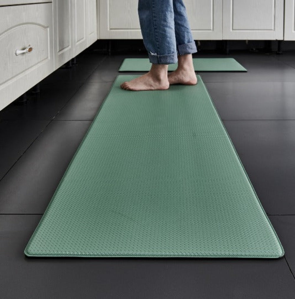 anti-fatigue kitchen mat in green