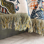 boho floral reversible throw blanket