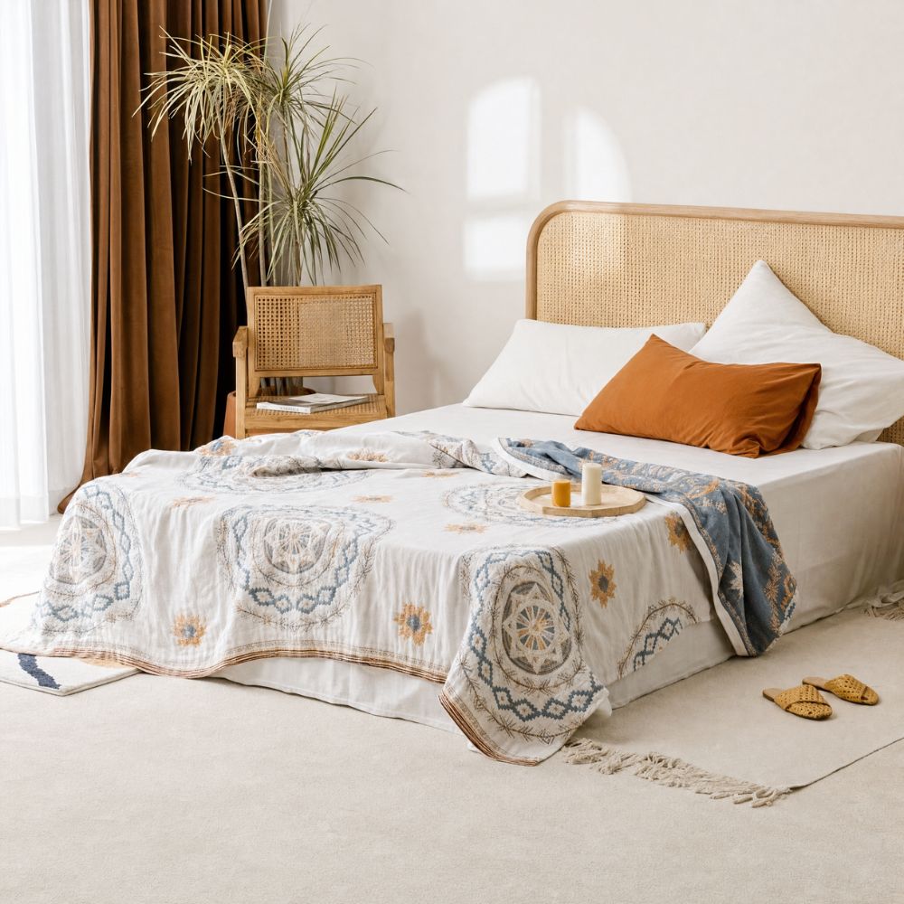 boho mandala throw