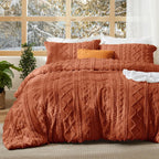 boho tufted duvet cover set in caramel (halloween special)