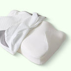 butterfly neck pillow pillowcase in grey