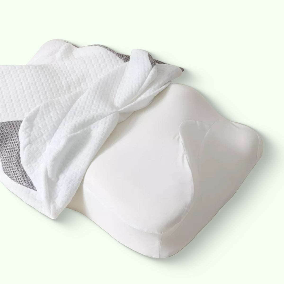 butterfly neck pillow pillowcase in grey