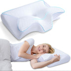 butterfly neck pillow pillowcase in white