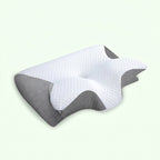butterfly neck pillow pillowcase in grey
