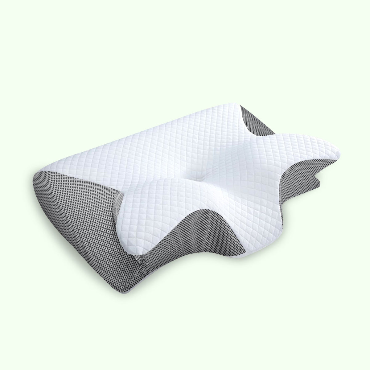 butterfly-shape neck support pillow in grey