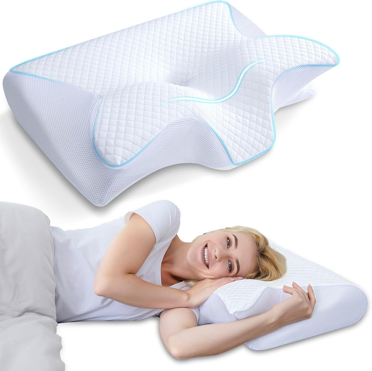 butterfly-shape neck support pillow
