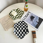 checkerboard decorative tray