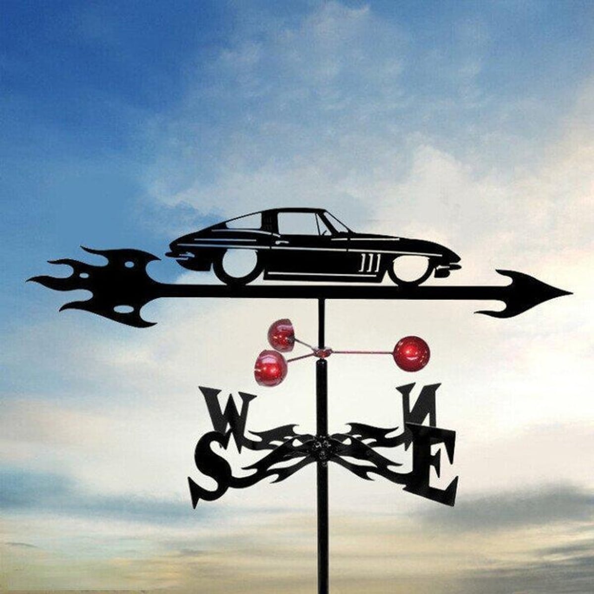 classic car garden wind vane