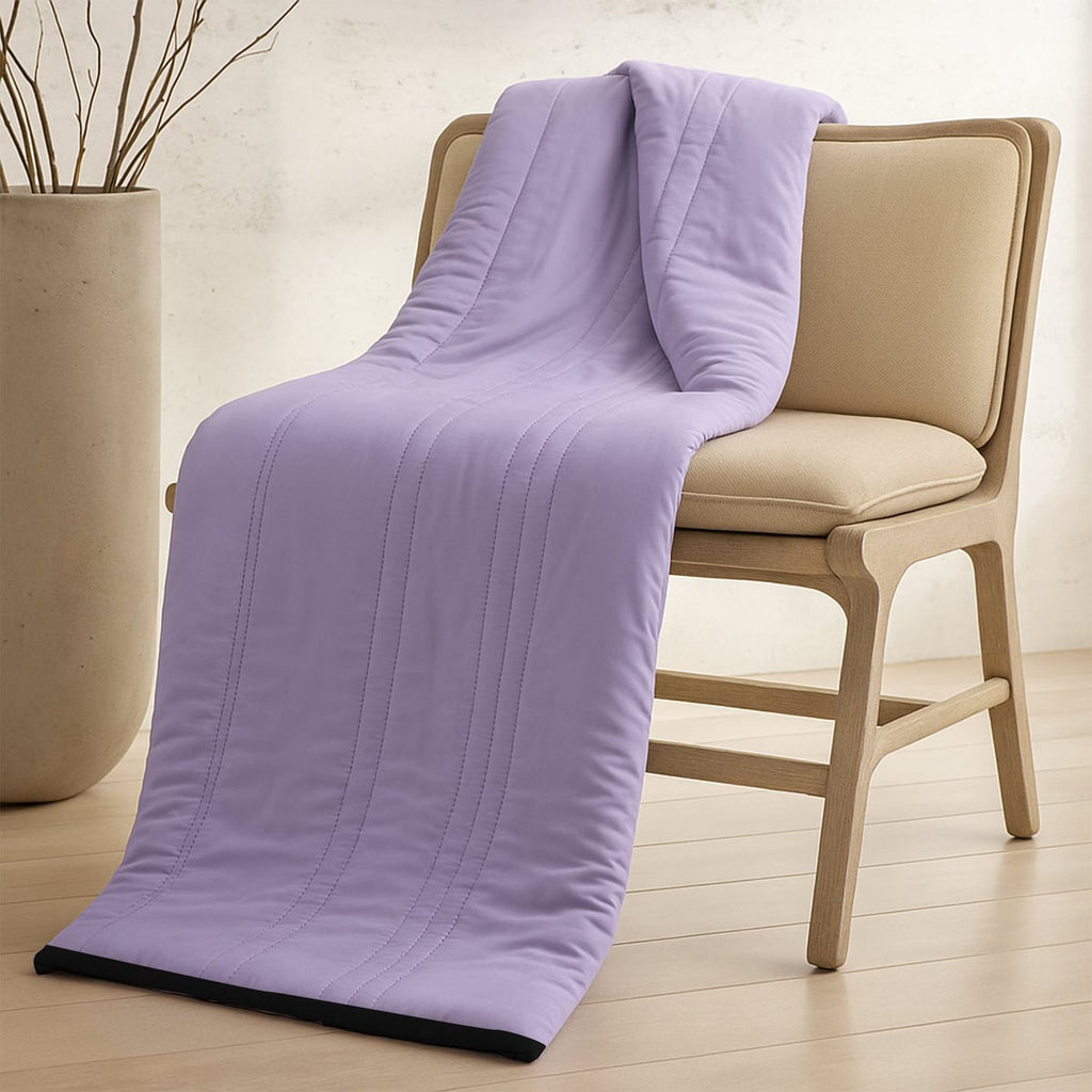cool-touch quilted blanket in orchid petal