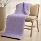 cool-touch quilted blanket in orchid petal