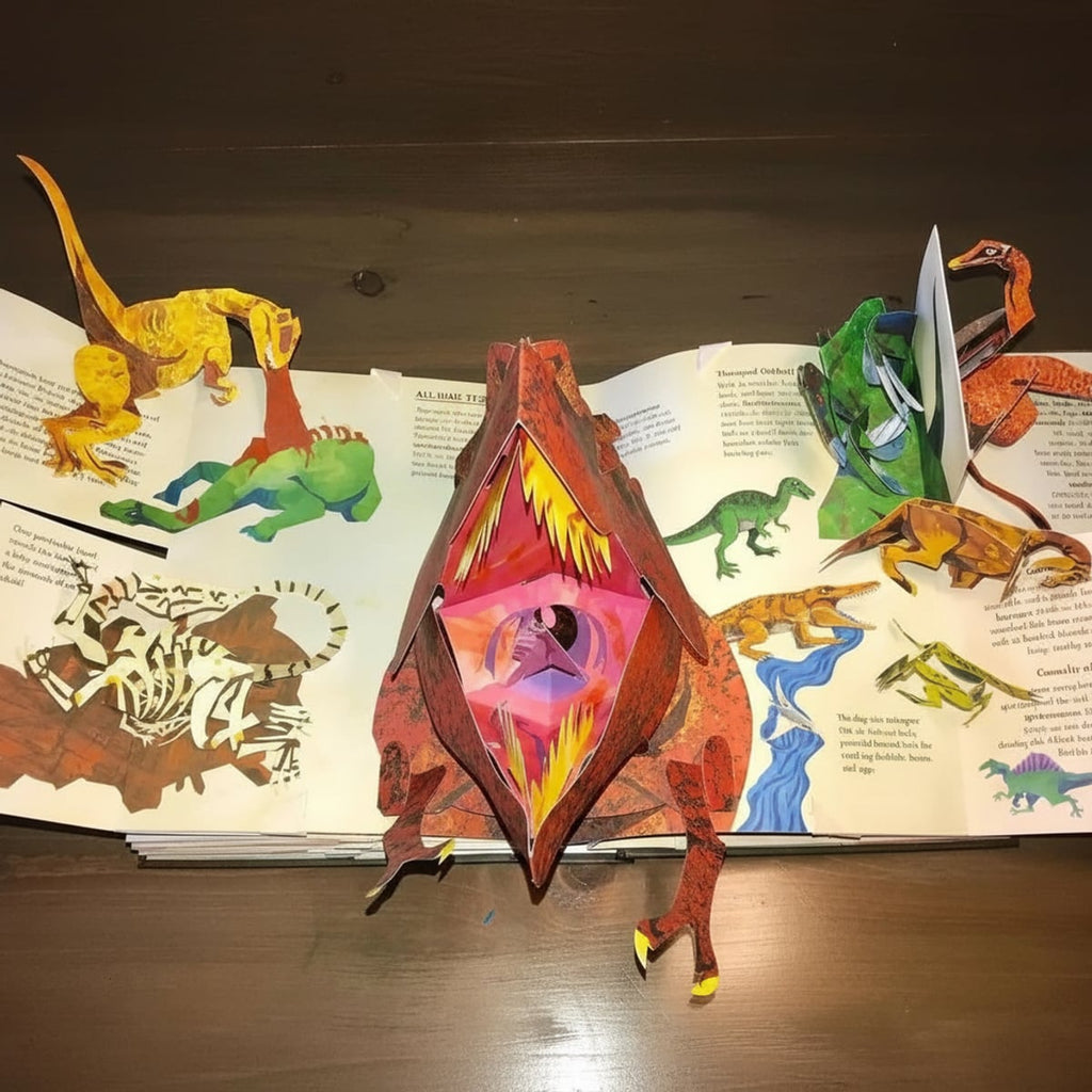 dinosaur 3d pop-up book
