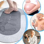 extra large anti slip bath mat in grey