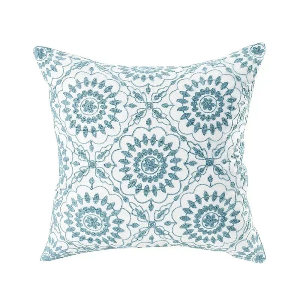 floral embroidered pillow cover in 6