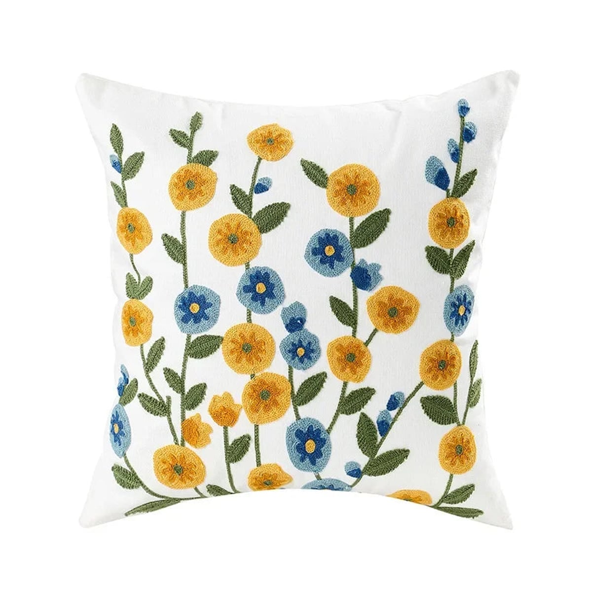 floral embroidered pillow cover in 7