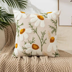 floral embroidered pillow cover in 23