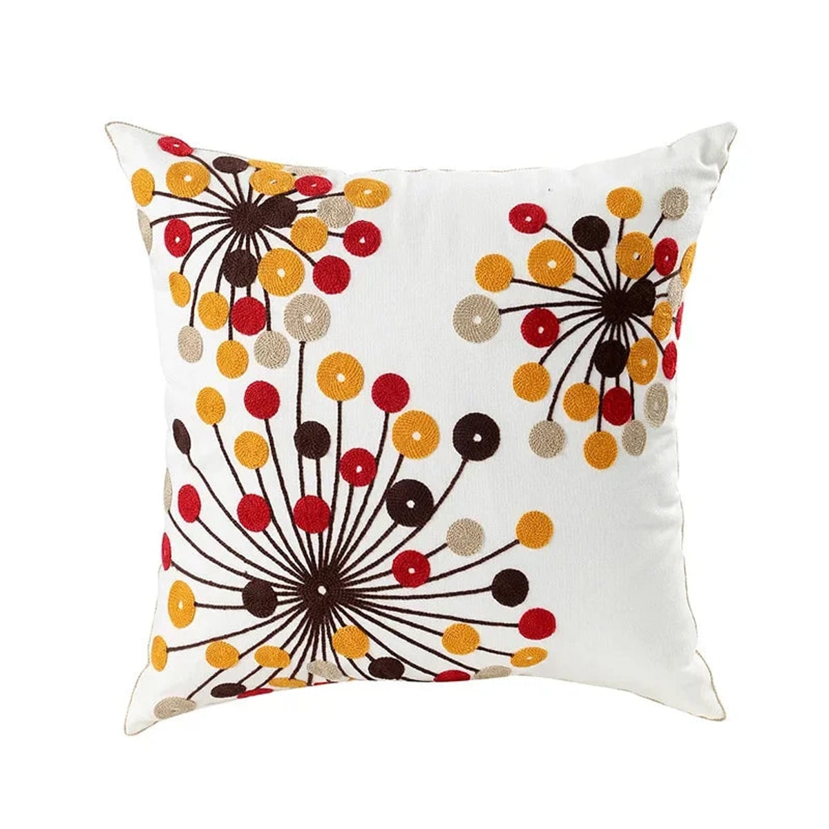 floral embroidered pillow cover in 10
