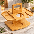 foldable wine and snack picnic table
