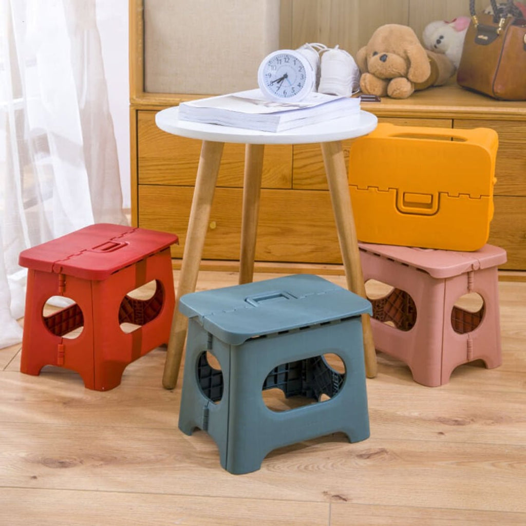 folding step stool with carry handle