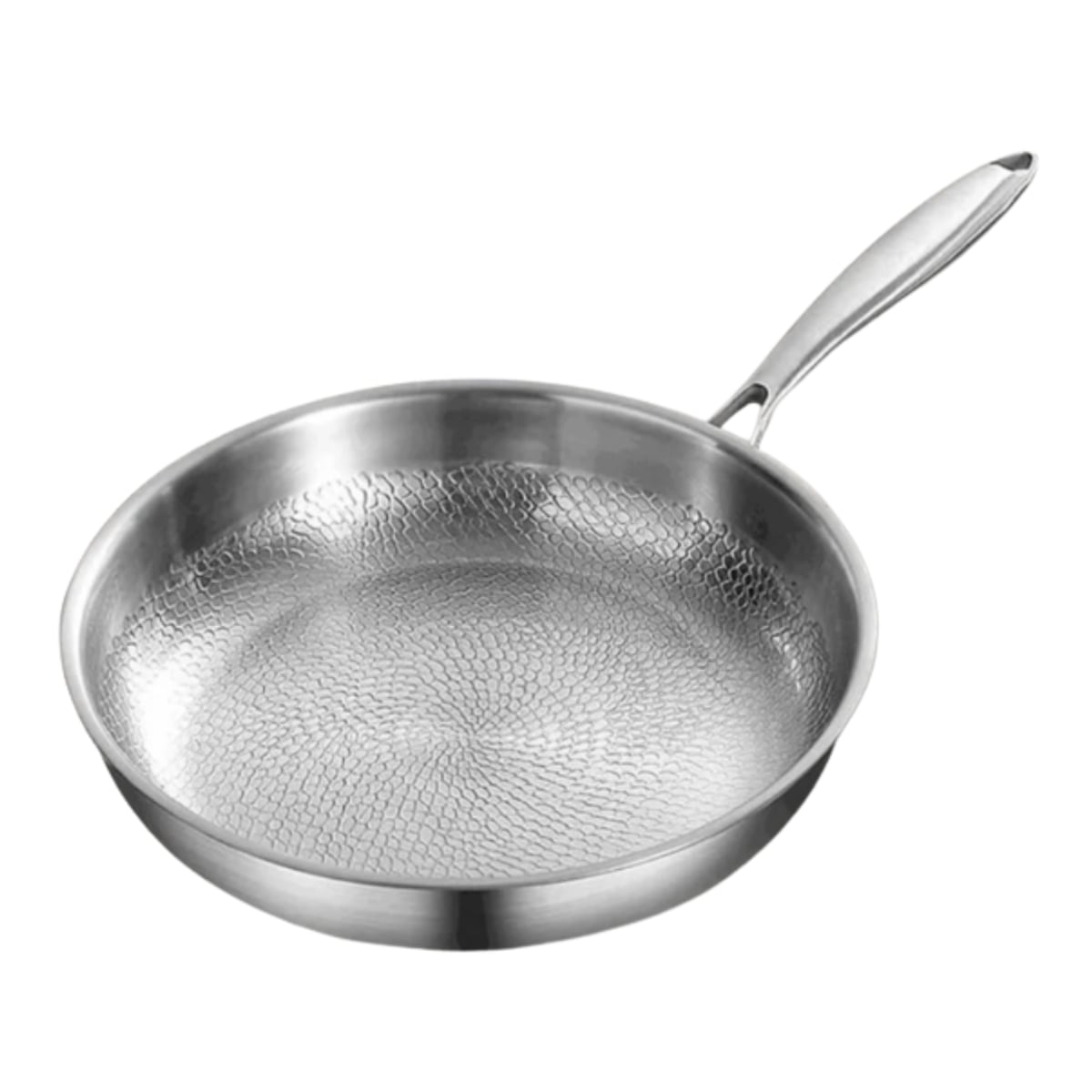 hammered finish frying pan