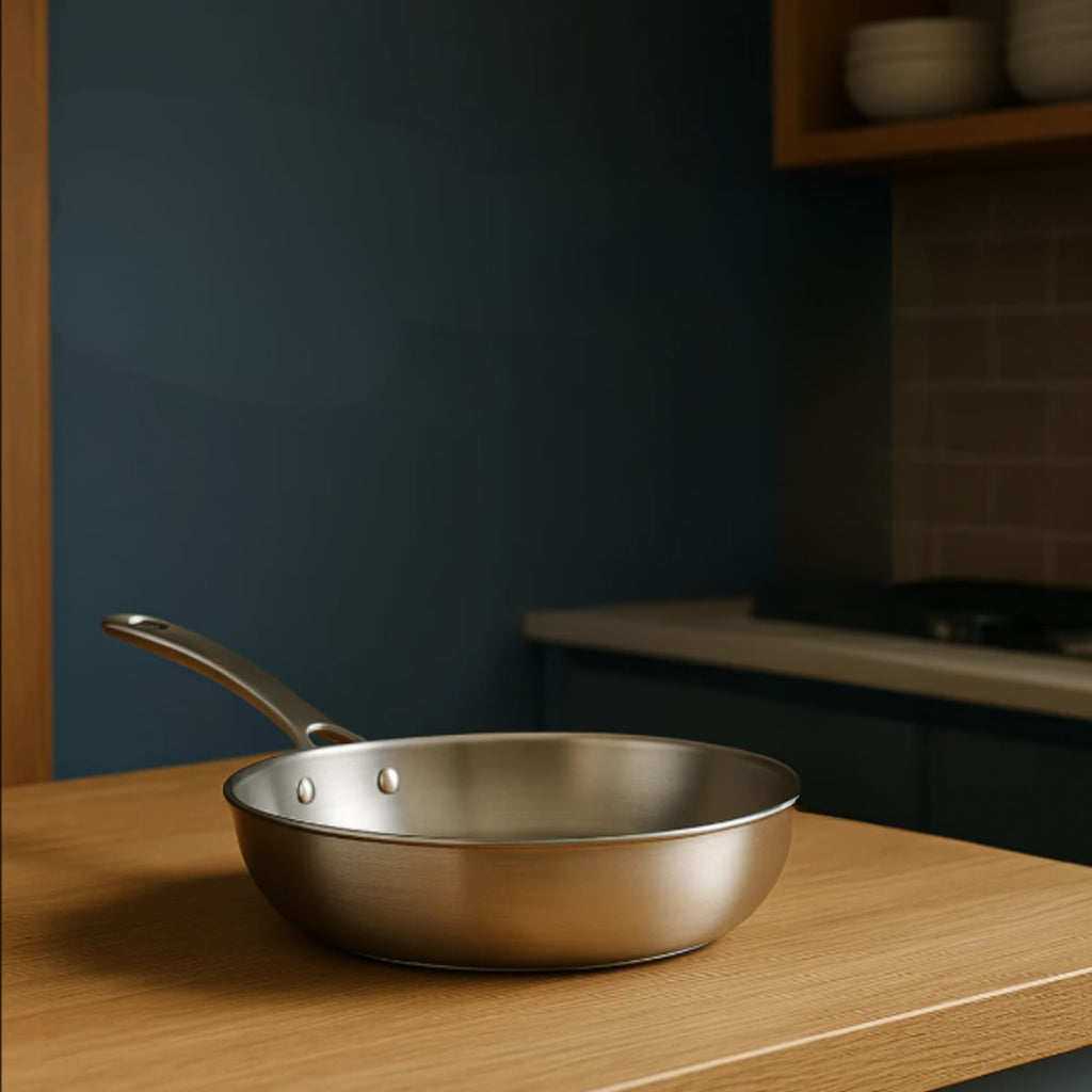 hammered finish frying pan