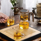 magnetic infuser teapot with loose leaf strainer