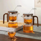 magnetic infuser teapot with loose leaf strainer