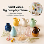 mini vase fridge magnets