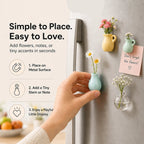 mini vase fridge magnets