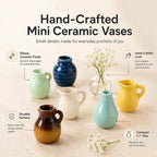 mini vase fridge magnets